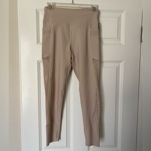 Victoria’s Secret legging tights nude with mesh on legs